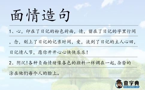 面情造句