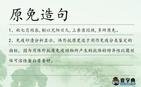 原免造句