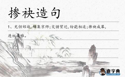 摻袂造句