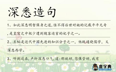 深悉造句