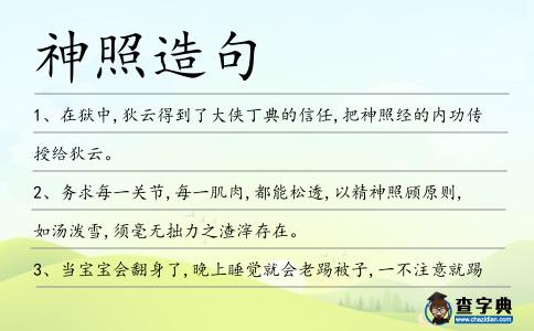 神照造句