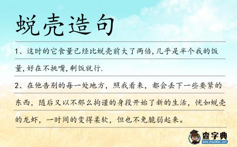 蛻殼造句