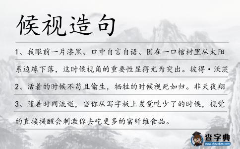 候視造句