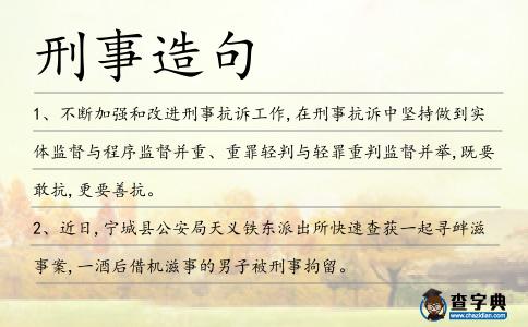 刑事造句