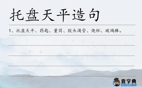 托盤天平造句