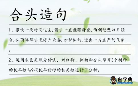 合頭造句