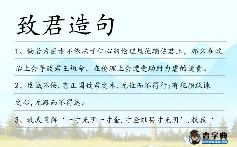 致君造句