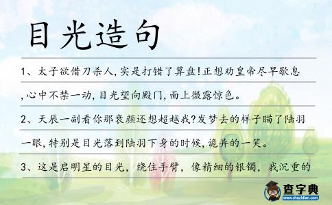 目光造句