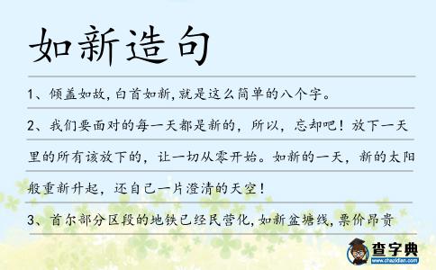 如新造句