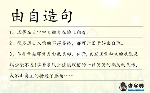 由自造句