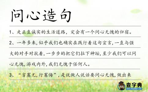 問心造句