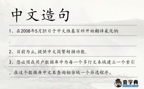 中文造句