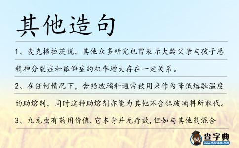 其他造句