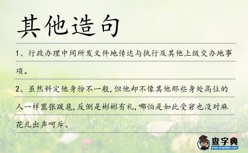其他造句
