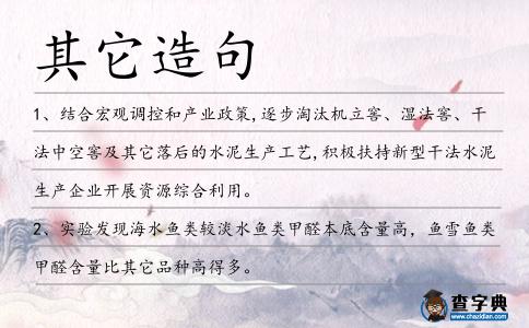 其它造句