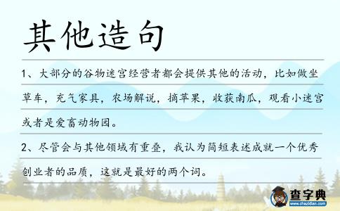其他造句