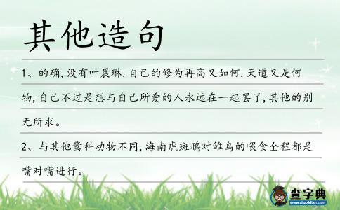 其他造句