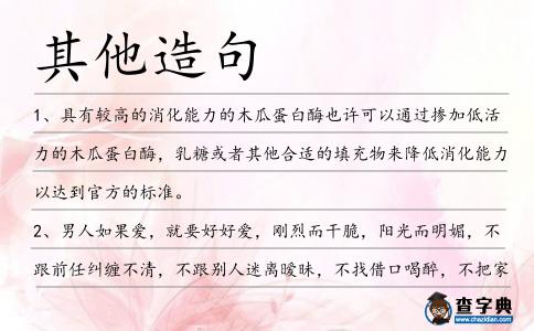 其他造句