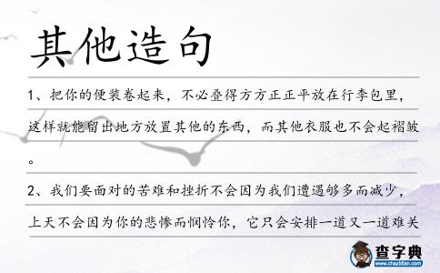 其他造句