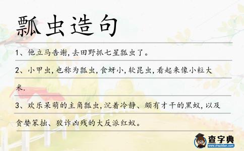 瓢蟲造句