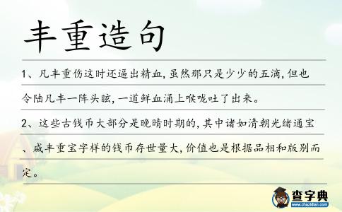 豐重造句