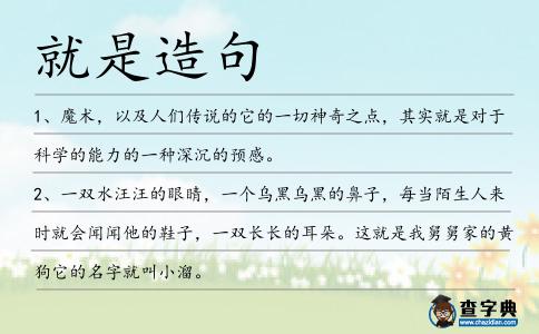 就是造句