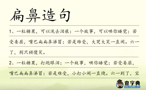 扁鼻造句