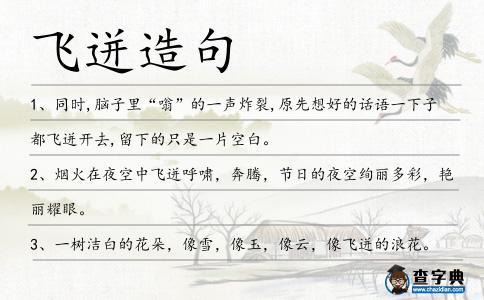 飛迸造句