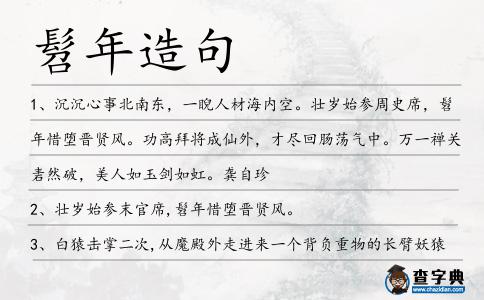 髫年造句