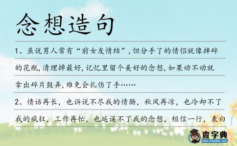 念想造句