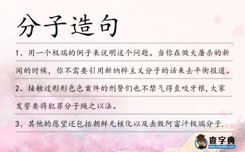 分子造句
