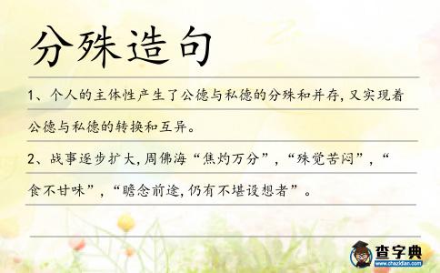 分殊造句