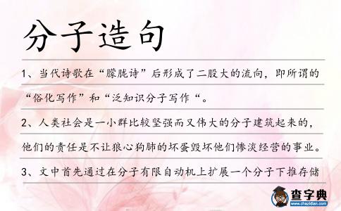 分子造句