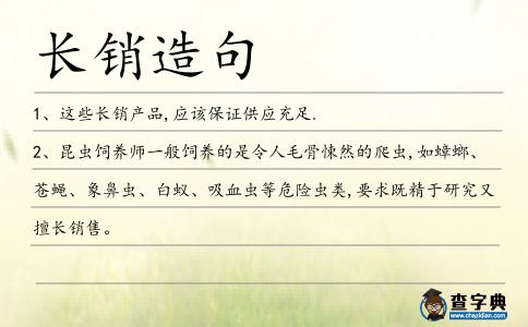 長銷造句