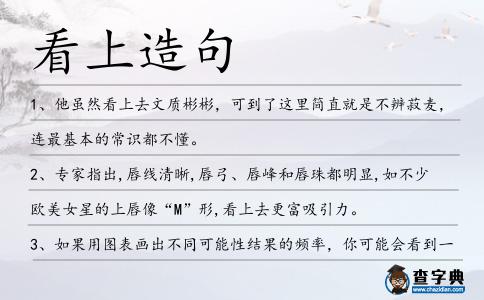看上造句