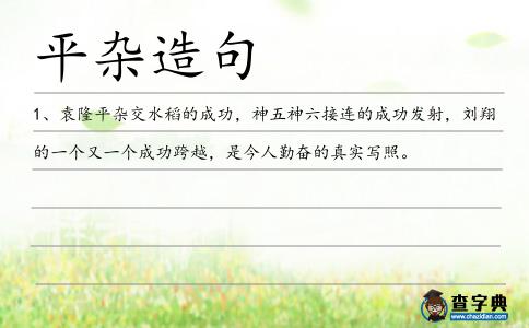 平雜造句
