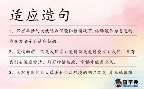 適應造句
