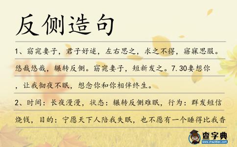 反側造句