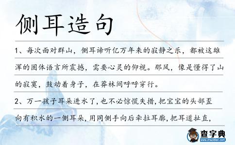 側(cè)耳造句