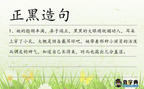 正黑造句