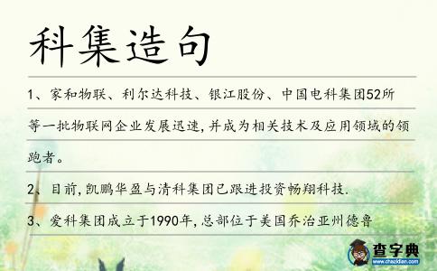 科集造句