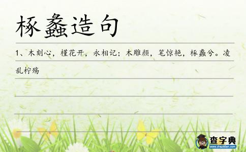 椓蠡造句