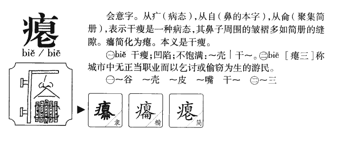 癟