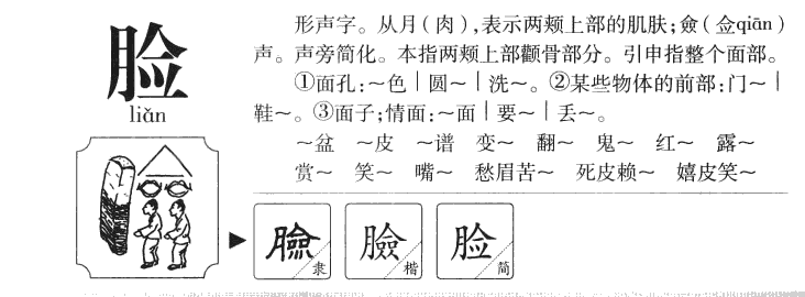 臉