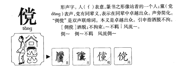 儻