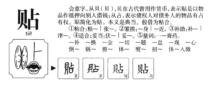 貼