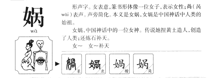 媧