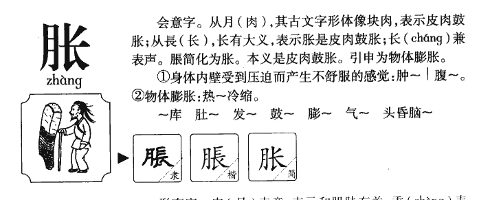 脹
