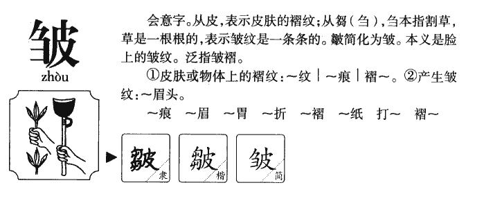 皺