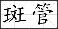 斑管